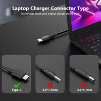 Adaptador Universal Dc 100W 5V3A 9V3A12V3A 15V3A 20V5A USB TIPO-C Cargador de computadora portátil para ASUS