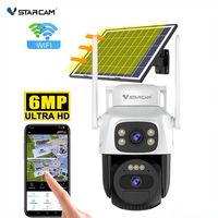 Vstarcam CB622DR Caméra de sécurité à double objectif 6MP Zoom numérique 5x Vision de nuit Détection AI Double bande WiFi Alimentation solaire 24H Hot