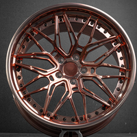 Ruedas GPW de Dos Piezas Forjadas en Oro Rosa Estilo VIP de 18 19 20 21 22 Pulgadas para Rolls-Royce Ghost Bentley Flying Spur