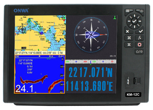 Panduan Peta Satelit <span class=keywords><strong>GPS</strong></span> Terintegrasi Kelautan ONWA, Pencegahan Tabrakan AIS, Detektor Ikan Radar Piston KM-12X/12C/12A - Product Image 5