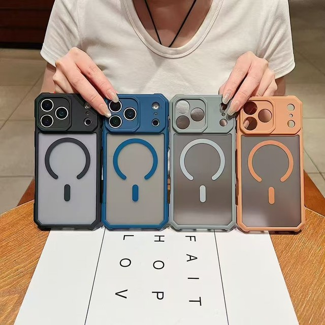New Trending Magnetic Mobile Phone Cases for iPhone 17 Pro Max Shockproof Matte Phone case for iPhone 11 12 13 14 15 16 17