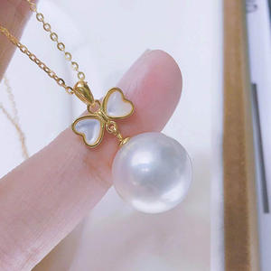 Juego de Accesorios de Collar y Pulsera Vacía de Plata de Ley S925 WENCHI, Estilo Corbata de Moño, para Cuentas de 8-12 mm, Modelo 10377, Joyería de Moda - Product Image 4