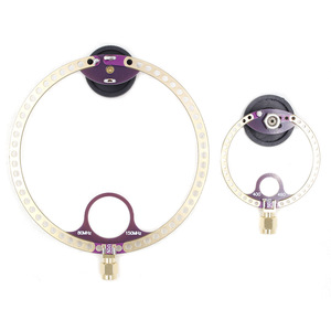 Ensemble <span class=keywords><strong>2</strong></span> pièces de mini antennes à boucle haute fréquence Donut UV + VHF FM petite boucle électronique grand public - Product Image 6