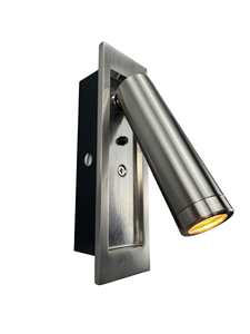<span class=keywords><strong>Lámpara</strong></span> de Lectura LED para Cabecera de Hotel de 85-265V, Aplique de Pared de Aleación de Aluminio con Interruptor de Botón, <span class=keywords><strong>Lámpara</strong></span> de Cabecera Ajustable - Product Image 1
