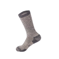 Chaussettes de sport en laine 53% laine antidérapantes anti-odeurs en tissu éponge pour sports de plein air, randonnée, ski, tailles M36-38 L39-41 avec tube mi-haut