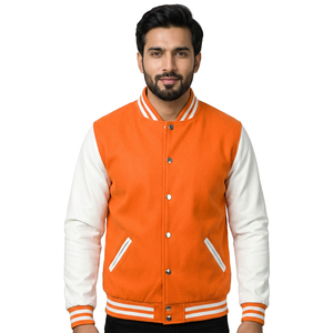 Veste universitaire surdimensionnée pour homme de haute qualité, col montant, style streetwear, imprimé numérique, respirante, séchage rapide - Product Image 1