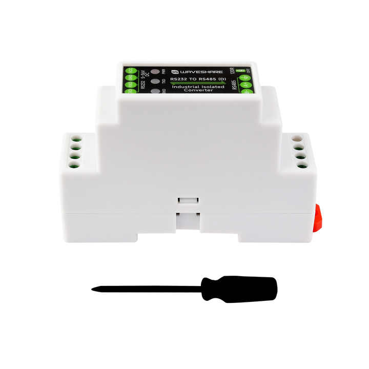 Convertisseur RS232 Vers RS485 Avec Isolation Numérique - Anti-Surtension Et Support Rail