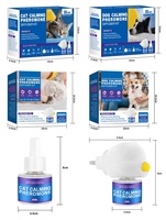 Kit diffuseur apaisant personnalisé USMILEPET pour chiens, liquide apaisant infusé de phéromones, diffuseur à brancher pour soulager les chats et les chiens