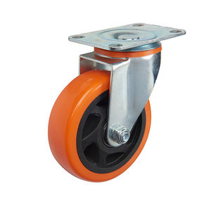 Roda de <span class=keywords><strong>Pu</strong></span> Industrial com freio para refrigerador de ar, rodízios giratórios fixos de 2 polegadas, <span class=keywords><strong>3</strong></span> polegadas e 4 polegadas - Product Image 2