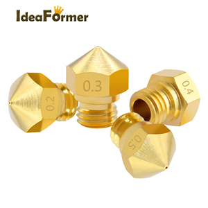 Piezas de impresora 3D <span class=keywords><strong>MK10</strong></span> /MK2 <span class=keywords><strong>boquilla</strong></span> de latón M7 tornillo 0,2/0,3/0,4/0,5/0,6/0,8/1,0mm para extrusora de 1,75mm cabezal de impresora Hotend - Product Image 6