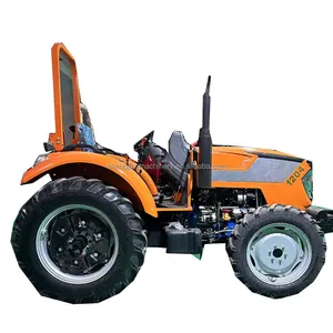 Weifang Diesel Engine Wheel Tractor 70hp 80hp 90hp 100hp Powerful Agricultural Equipment Canopy For Plowing Ditching Ridging