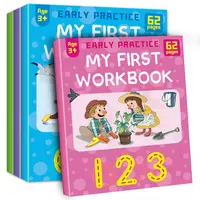 4 किताबें सस्ते पुन: प्रयोज्य बच्चों अभ्यास copybooks सुलेख लर्निंग गणित नोट बुक के लिए लेखन पुस्तक बच्चों