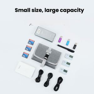 Bolsa de Almacenamiento para Productos Digitales, de Poliéster, Simple, Multifuncional, para Cables de Datos, con Cierre Enrollable Triple - Product Image 2