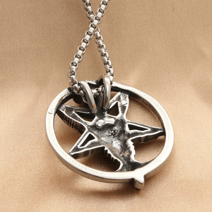 Collar yunnique de acero inoxidable con colgante de carnero, signo del zodiaco, plateado y dorado, estilo punk para hombre, joyería de moda - Product Image 2