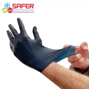 Gants en nitrile haute performance détectables en métal Salle de nettoyage Résistant aux produits chimiques Certification CE Gants jetables en nitrile - Product Image 6
