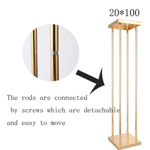 Janelove Wholesale JC202321 Gold Metal Flower Stand with <strong>Top</strong> <strong>Wedding</strong> Centerpieces <strong>Table</strong> <strong>Decorations</strong> As Picture Shows - Product Image 6