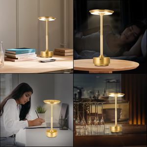 Smart Home <b>Simple</b> Decorative Lamp Night Light Infinitely Dimmable Atmosphere Retro Portable Rechargeable Touch <b>Desk</b> Lamp - Product Image 2
