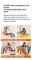 Tabla de Equilibrio de Plástico para Niños, Juguete Educativo de Interior, Equipo de Entrenamiento de Integración Sensorial Física, Colores Populares