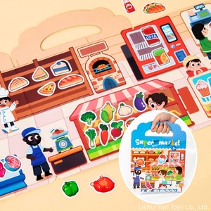 YARI Nuevo Diseño, Libro de Pegatinas de Gel Reutilizable y Elegante para Niños, para Viajes y Jugar en el Coche, Paquete de 6 - Product Image 6