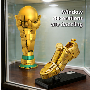 Copa del Mundo de Fútbol, Bota de Oro, Creativo Bloque de Construcción Hércules, Modelo Educativo de Ensamblaje, Juguete de Fútbol, Adorno, Regalo - Product Image 5