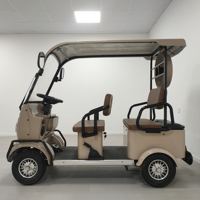 High Quality Convenient Electric 4 Wheels Ebike Open Body Type Powerful Electric Scooter Sightseeing Quadricycle