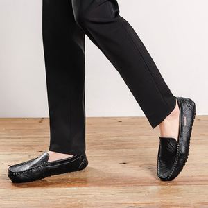 Chaussures pour hommes 2023, mocassins décontractés à enfiler, chaussures italiennes noires pour hommes - Product Image 3