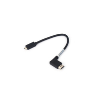 Câble micro plaqué or ultra-rapide mâle-mâle – Conception compacte, gaine en PVC, blindage tressé pour lecteur DVD et moniteur