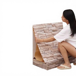 Panel de Pared 3D de Espuma PE con Diseño de Ladrillo y Papel Tapiz Autoadhesivo, Antimoho, para Decoración del Hogar - Product Image 4
