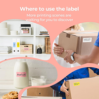 Étiquettes adhésives thermiques imperméables personnalisées pour l'artisanat et le rangement des cadres photo, l'organisation du bureau et de la maison - Tailles et formes personnalisées