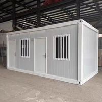 Bureau mobile modulaire de 20 pieds, maisons préfabriquées portables, conteneur détachable pour entrepôt, magasin ou habitation