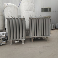 Vaporisateur d'air ambiant à azote liquide cryogénique en alliage d'aluminium de bonne qualité 400 Nm³/h, marque HTYJ, facile à utiliser, fabriqué en Chine