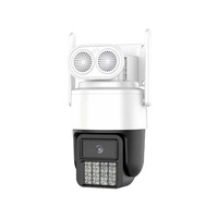 Caméra de sécurité intelligente PTZ intérieure HD 4G avec capteur CMOS 4MP, vision nocturne couleur, audio bidirectionnel, détection de mouvement, indice de protection IP66