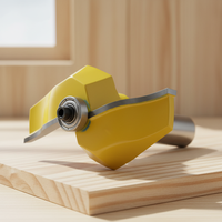 Fraise à bois à tige de 1/2 pouces pour portes à panneaux surélevées Coupeur en carbure pour bords décoratifs et fabrication d'armoires