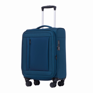 Custom Aluminum <strong>Trolley</strong> 20" 24" 28" Fabric Soft Lightweight Travel Luggage Bag Cabin Suitcase - Product Image 1