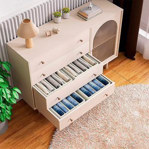 Gran oferta, armario <span class=keywords><strong>de</strong></span> <span class=keywords><strong>tela</strong></span> plegable <span class=keywords><strong>de</strong></span> 5 rejillas, organizador <span class=keywords><strong>de</strong></span> armario, almacenamiento barato insípido para ropa vaquera, cajones <span class=keywords><strong>de</strong></span> Metal <span class=keywords><strong>de</strong></span> plástico hechos - Product Image 6