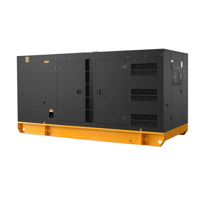 Low emission low noise power plant to Samoa 350kw Volvo soundproof electric genset with factory price