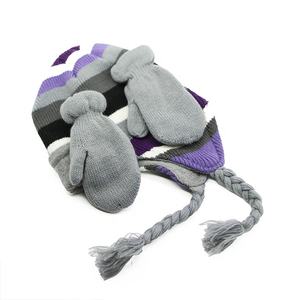 <span class=keywords><strong>Bonnet</strong></span> d'hiver chaud et épais avec cache-oreilles pour enfants, <span class=keywords><strong>bonnet</strong></span> en acrylique tricoté à l'effigie d'animaux, <span class=keywords><strong>bonnet</strong></span> en polaire pour garçons, ensemble <span class=keywords><strong>bonnet</strong></span> et gants - Product Image 3