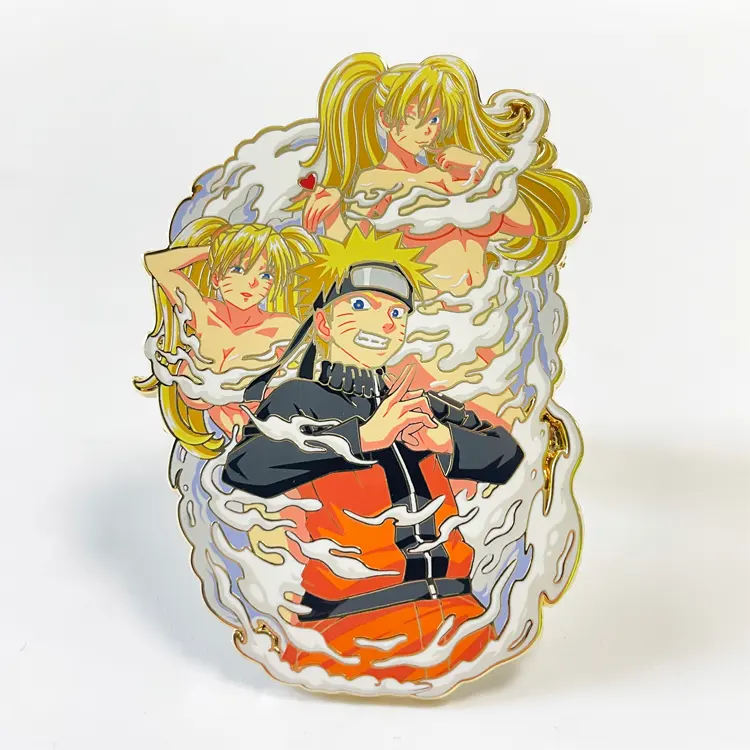 2024 nuovi disegni Anime giapponese Narutos carattere smalto spille collezione in metallo distintivo spilla spilla spilla spilla