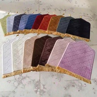 Tapis musulman antidérapant en mousse à mémoire de forme personnalisé en gros Tapis de sol de luxe souple pour genoux front cadeau Tapis de prière
