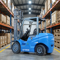 Chariot élévateur électrique contrepoids compact industriel Liftron série DE 2T avec pneus pleins au lithium CPD20 et commande assise
