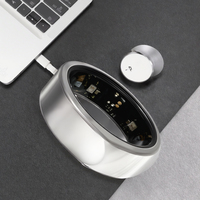Anillo Inteligente de Acero Inoxidable, Monitor de Actividad Física, Oxígeno en Sangre, Frecuencia Cardíaca, Control por Aplicación, Monitorización del Sueño, Control Remoto, 5 ATM 4