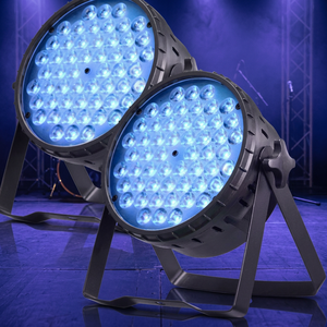 ไฟพาร์ LED 54x3W สไตล์อุตสาหกรรม RGB DMX512 IP67 FB4ปรับแต่ง B22โครเมี่ยม - Product Image 2