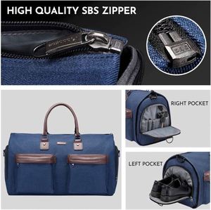Échantillon Gratuit : Sacs de Voyage Convertibles pour Vêtements - Sac de Voyage Cabine avec Rangement pour Articles de Toilette, Grand Sac de Voyage pour Vêtements - Product Image 4