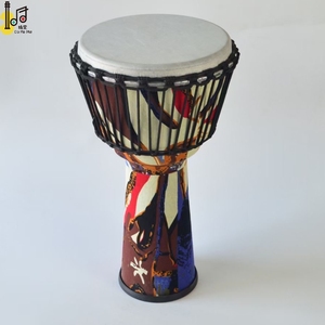 Vente en gros de motifs d'art colorés instrument de <span class=keywords><strong>musique</strong></span> traditionnel congo africain djembé ensemble de jouets à percussion tambour à main pour adultes - Product Image 1