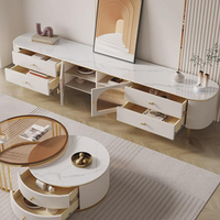 Vente Chaude Meubles de Salon Support TV Design Moderne de Luxe et Ensemble Table Basse