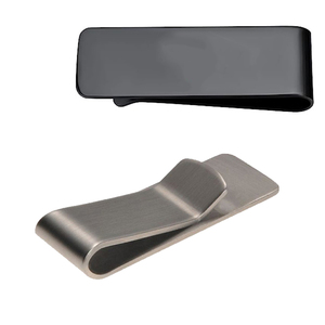 Conception personnalisée Logo acier inoxydable métal vierge pince à billets portefeuille pince à billets pour argent en métal forme personnalisée pince à billets - Product Image 5