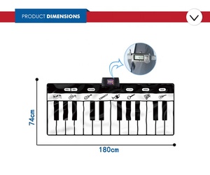 Clavier gym couverture <span class=keywords><strong>de</strong></span> danse bébé jouer tapis <span class=keywords><strong>de</strong></span> piano pour éducatif - Product Image 4