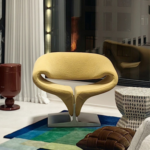 <span class=keywords><strong>Fauteuil</strong></span> de loisirs moderne de designer italien avec ottoman, <span class=keywords><strong>fauteuil</strong></span> inclinable et pivotant pour salon, chambre à coucher, utilisation en <span class=keywords><strong>extérieur</strong></span> - Product Image 3