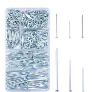 Finishing <b>Nails</b> 700Pcs Steel 20-50mm Sharp Point Smooth Shank For Woodworking Cement Wall Picture Frame Hardware <b>Nails</b> Set - Product Image 1