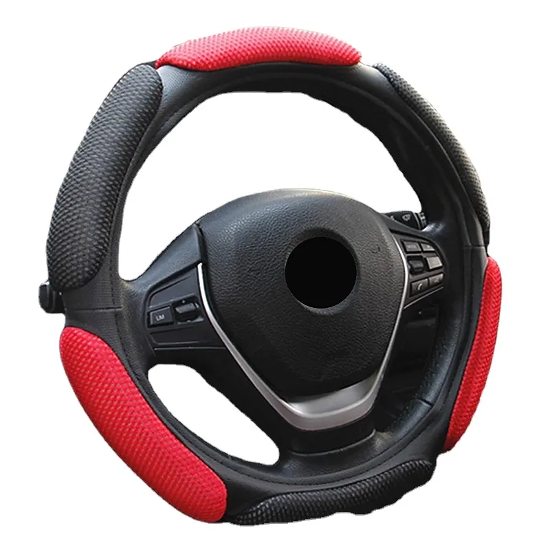 Mobil Styling Olahraga Auto Steering Wheel Covers Anti-Slip Aksesoris Otomotif 3D Penutup Kemudi Mobil 38CM